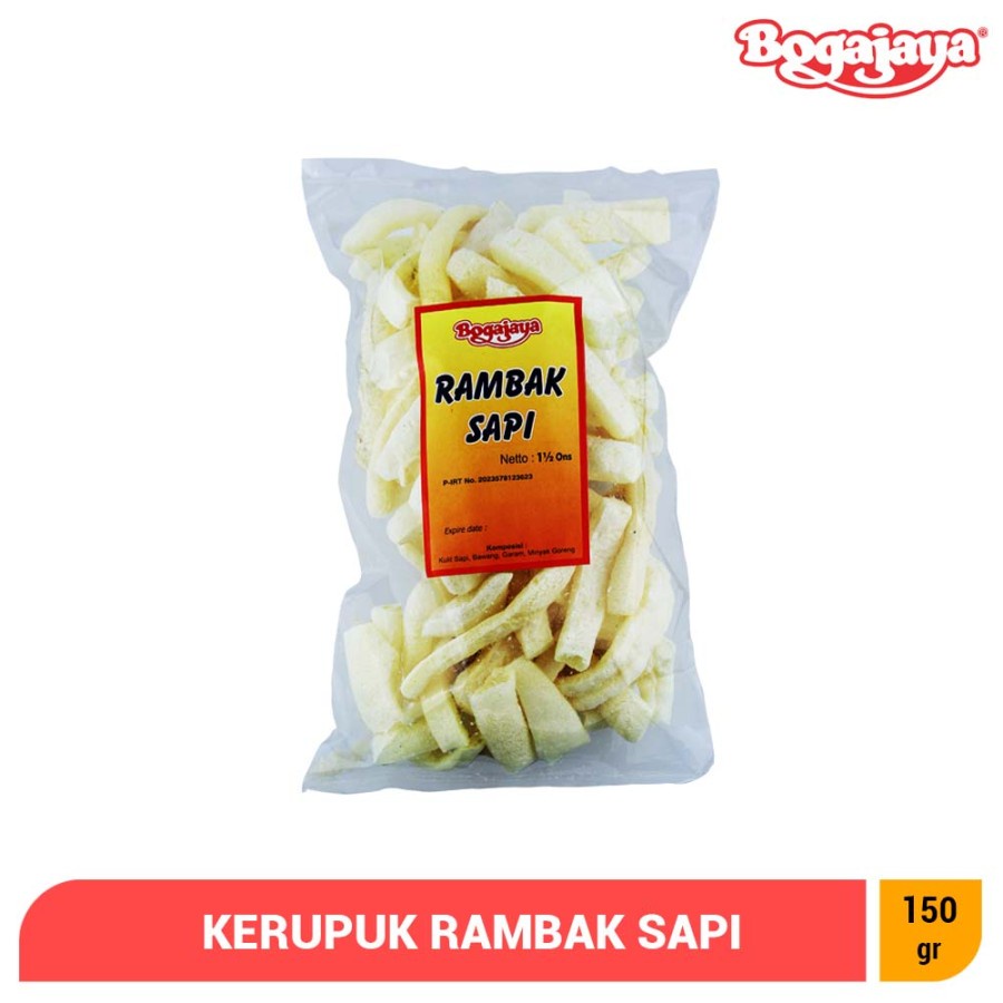 

KERUPUK RAMBAK SAPI MATANG KHAS SURABAYA GURIH 150 GRAM (B)
