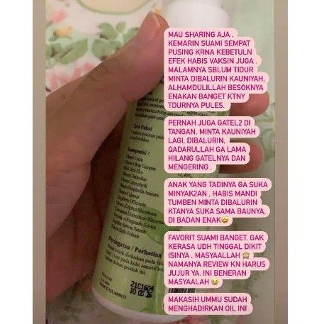 Kauniyah Oil by ummu balqis ORIGINAL 100ml 50ml travel size Minyak Kauniyah Urut Pijat Herbal Zaitun bukan minyak butbut