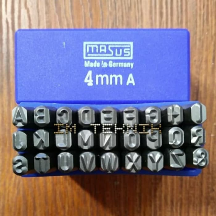 

Promo MASUS Germany Huruf dan Angka Ketok 4 Mm Stamp Punch Letter A-Z