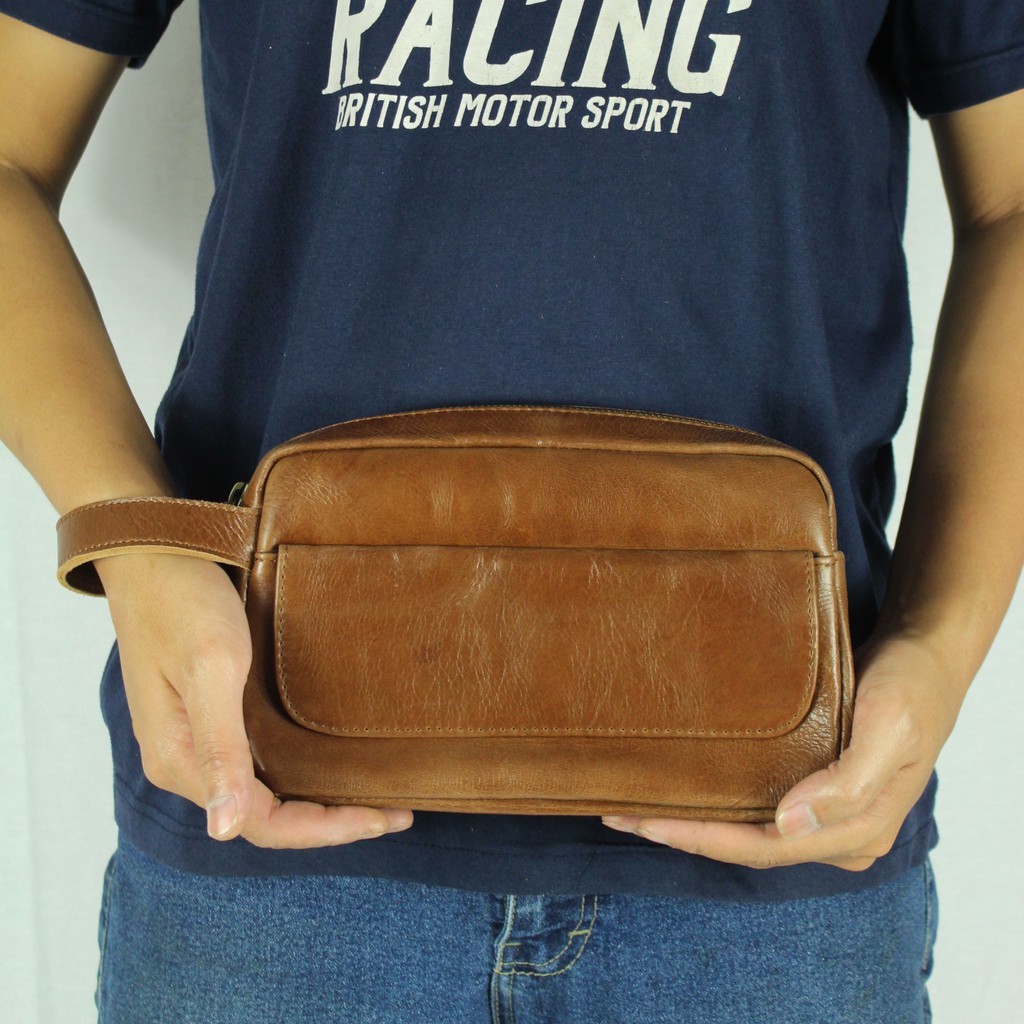 CLUTCH PRIA KULIT ASLI SERGIO / FREE GRAVIR NAMA