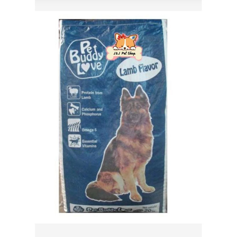 dogfood pet buddy love lamb 20kg