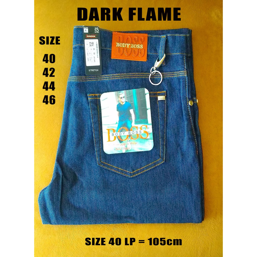 Celana Jean's BOSS Big Size Original "Dark Flame"