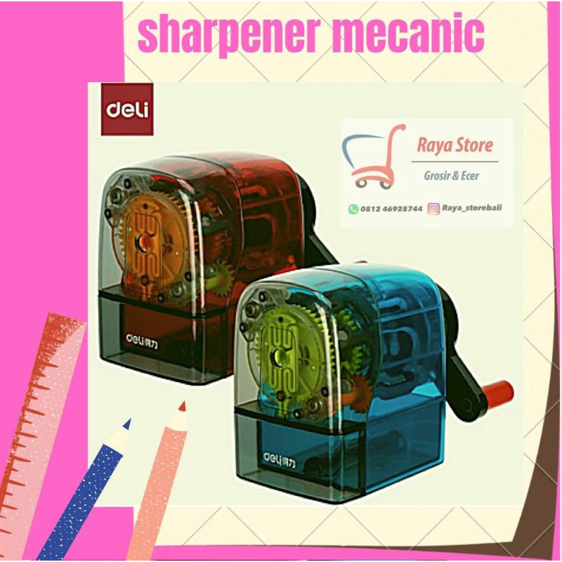 

rautan pensil transparant deli