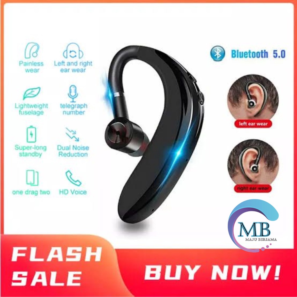 BM029 Headset earphone bluetooh wireles single S109 busines for oppo xiaomi vivo etc ORIGINAL MB2155