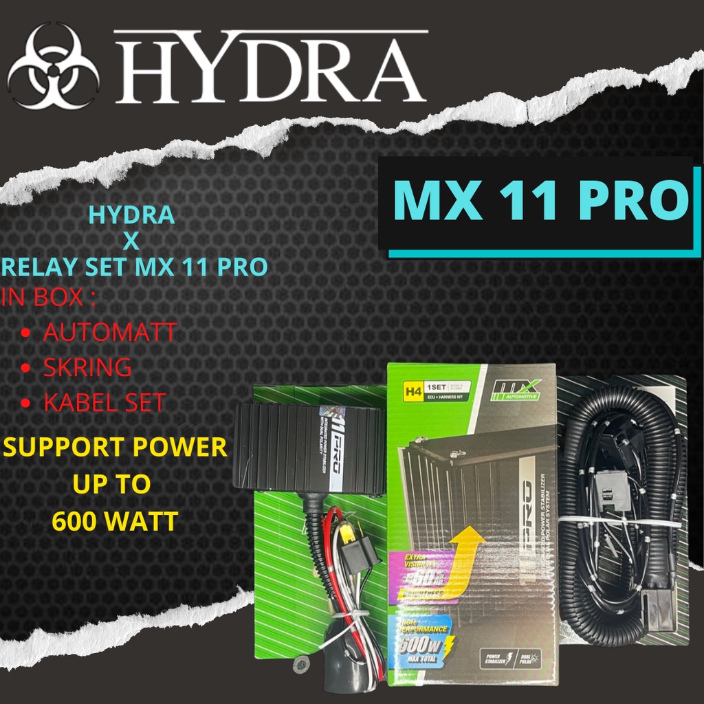 KABEL RELAY LAMPU H4 MOBIL MX 11 PRO - MX 11 PRO UNIVERSAL KABEL SET UNTUK LAMPU H4 TEMBAK LASER LED