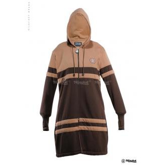 ✅Beli 1 Bundling 4✅ Hijacket MALIKA Original Jacket Hijaber Jaket Wanita Muslimah Azmi Hijab-Brown