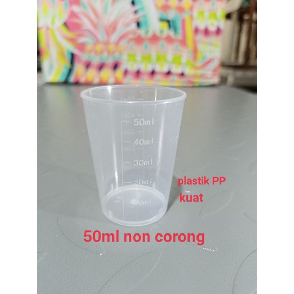 Gelas Takar 50ml atau Gelas Ukur 50ml nom corong