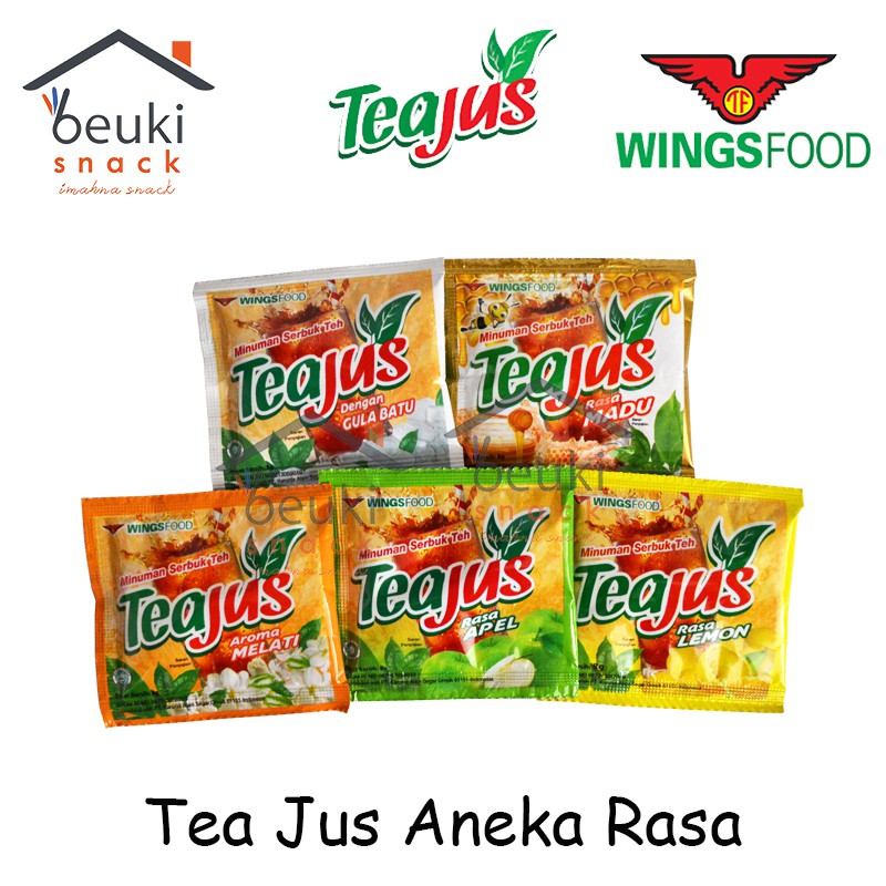 Paket Isi 5 Tea Jus Minuman Aneka Rasa Murah Meriah 50pcs X 8gr Shopee Indonesia