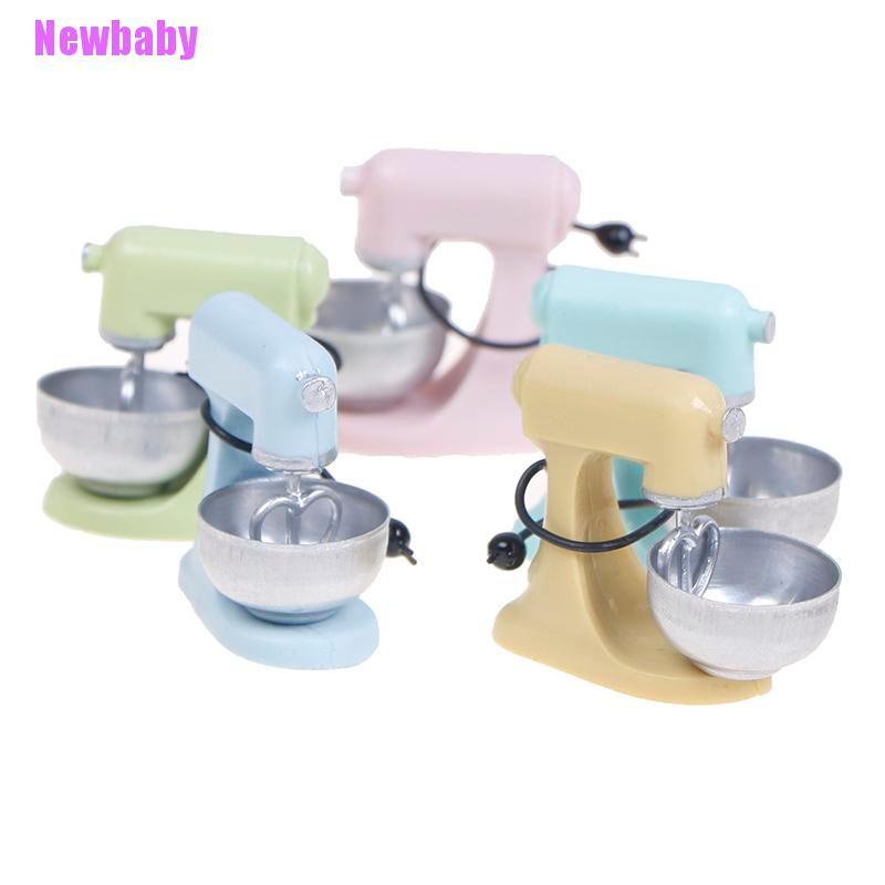 (Newbaby) Mainan Miniatur Mixer Modern Skala 1: 12 Untuk Aksesoris Dapur Rumah Boneka