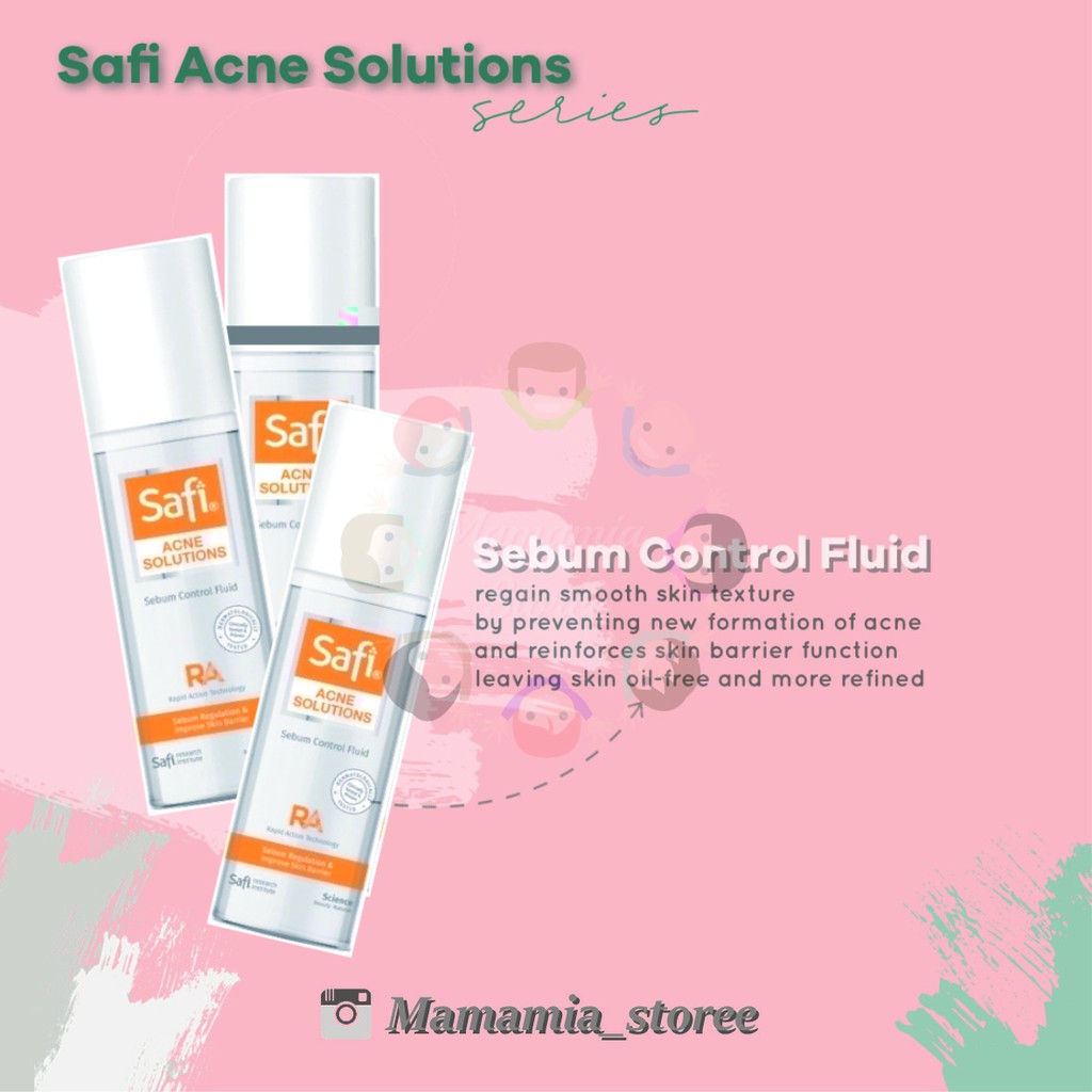 SAFI MALAYSIA | SAFI ACNE SOLUTIONS | Sebum Control Fluid Toner 100ml | Toner Perawatan Jerawat | To