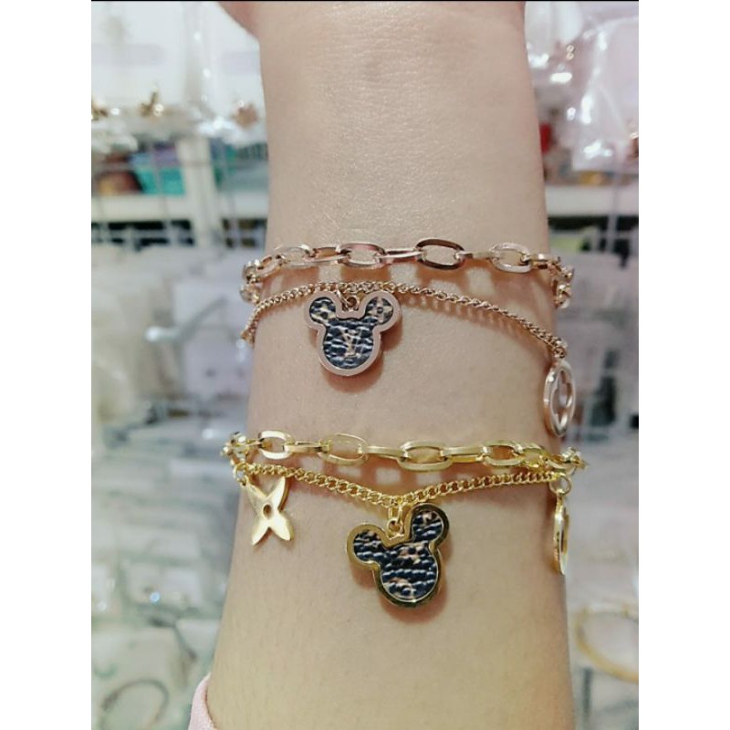 Gelang Rantai Mickey Gcci Titanium. Perhiasan Titanium. Gelang Rantai. Gelang Titanium. Gelang.
