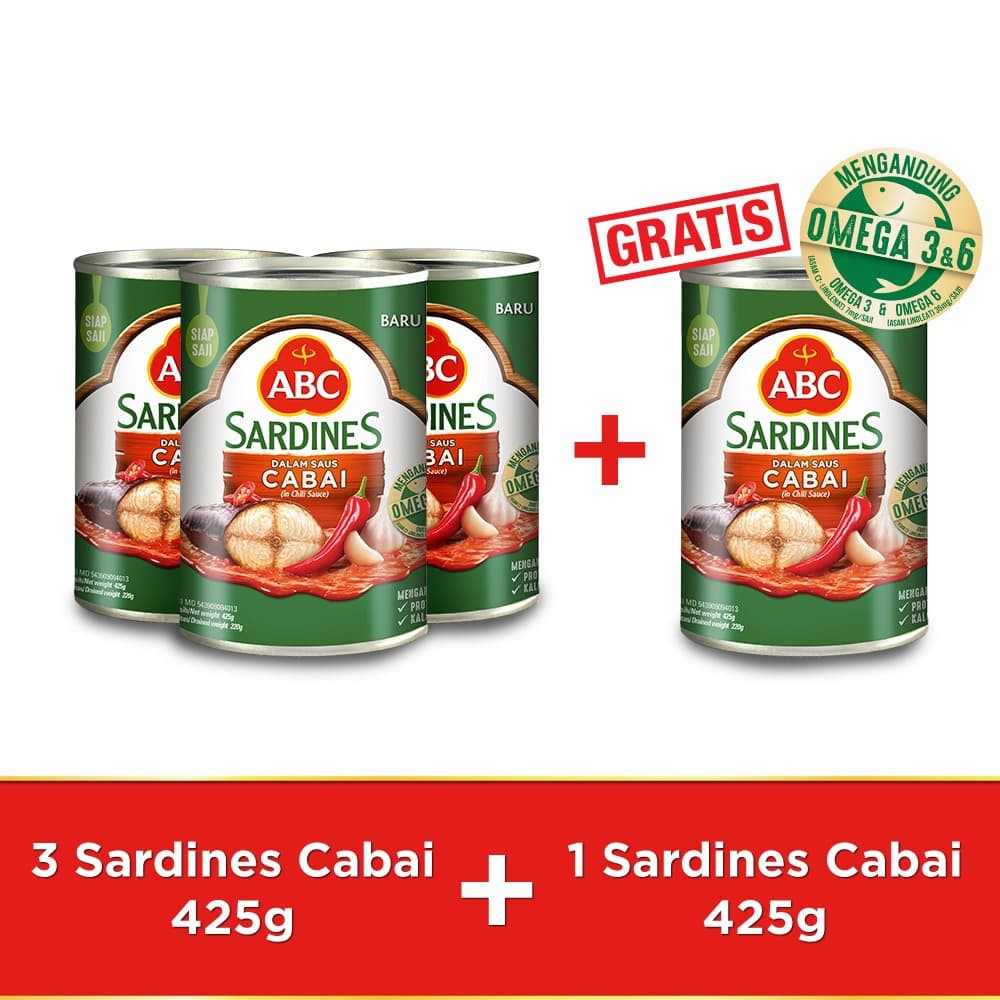 

PROMO ABC SARDEN SAUS CABAI 425 G - BUY 3 PCS GET 1 PCS FREE TERMURAH