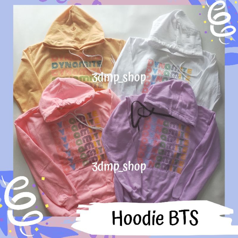 Hoodie Baju BTS Dynamite Flace Kpop