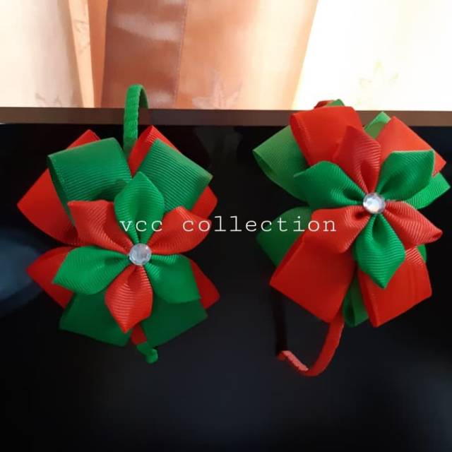 Bando anak tema natal merah hijau