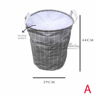 Foldable Drawstring Laundry Bag /Keranjang Multifungsi/ Keranjang