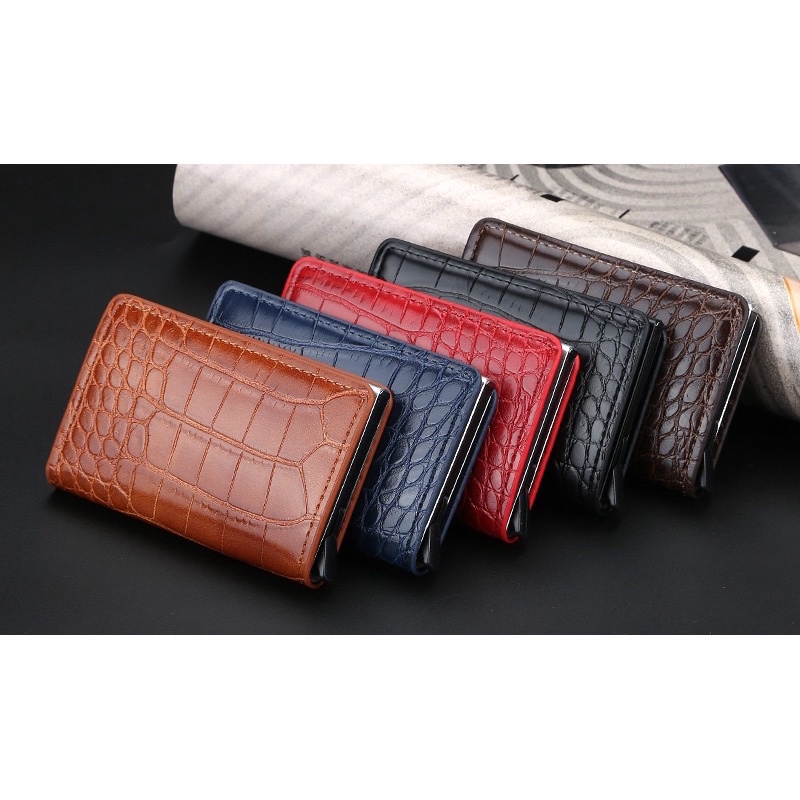 Dompet Kartu Kulit Pria Rfid Wallet Card Holder Baellerry K9130