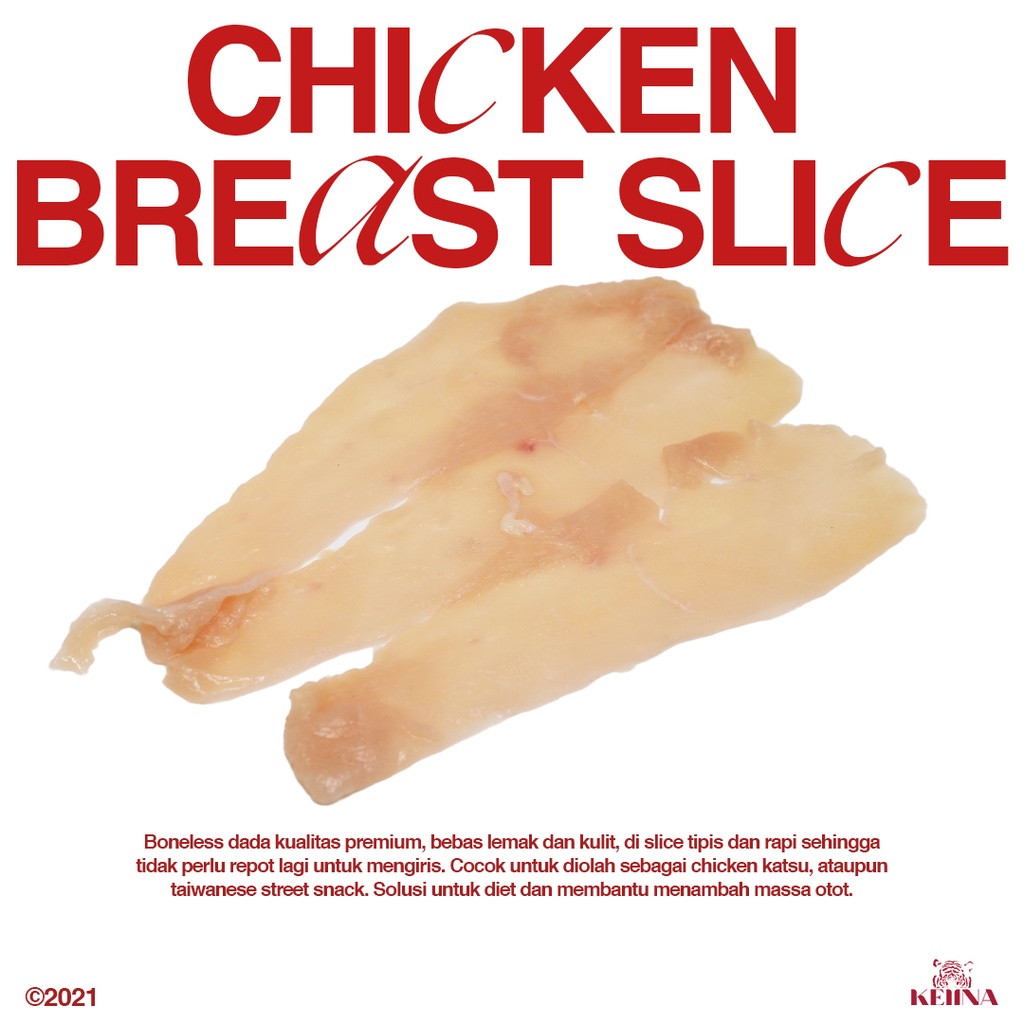 

Dada Ayam Fillet Boneless Chicken Breast Slice