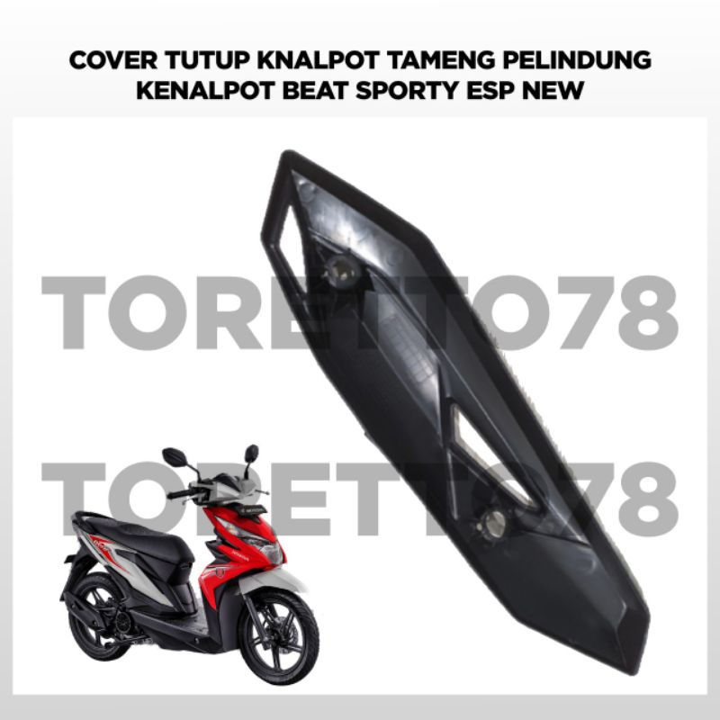 COVER KNALPOT ABS TAMENG KNALPOT ABS HONDA BEAT FI / BEAT ESP 2012 UP MERK LOKAL