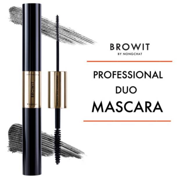 (READY) BROWIT BY NONGCHAT PROFESSIONAL DUO MASCARA ORIGINAL THAILAND