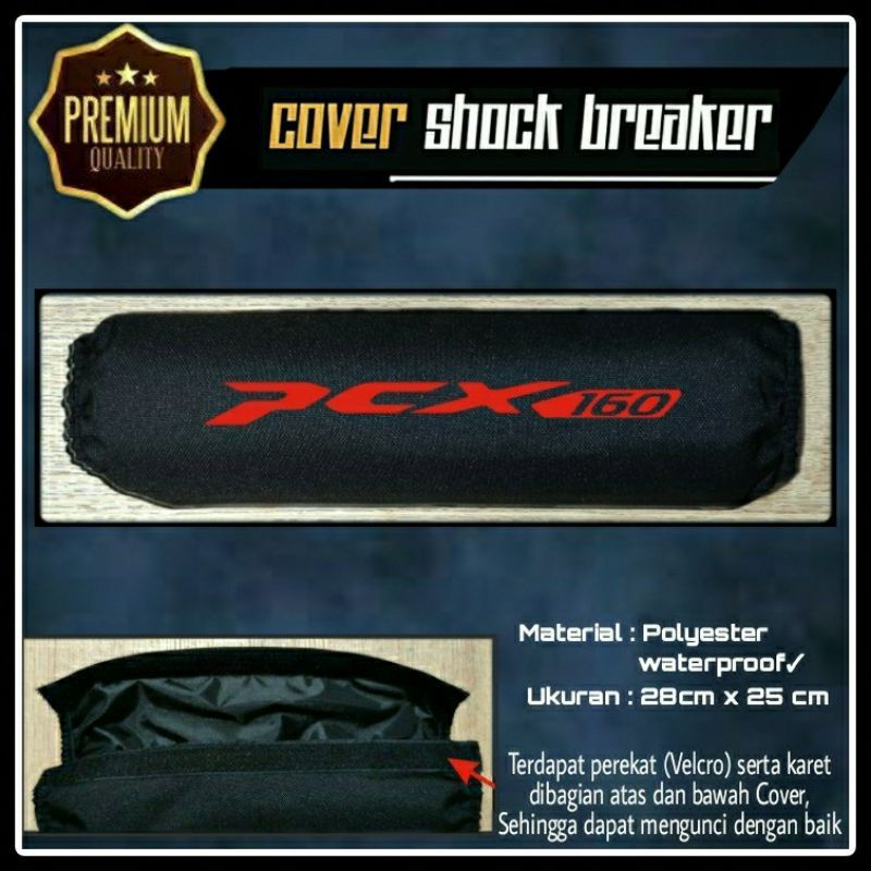 (SEPASANG)Kiri dan Kanan Sarung Shockbreaker pcx 160 gold jumbo polyester