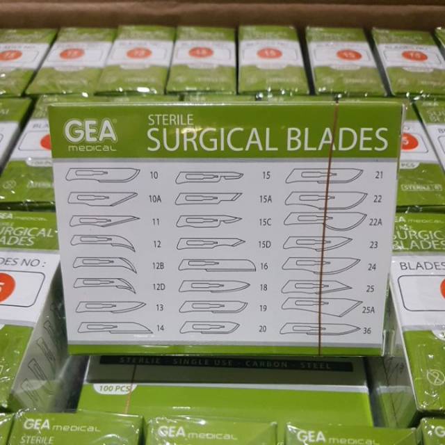 Pisau Bedah GEA no 15 / Surgical Blade / Bisturi / Mata Pisau