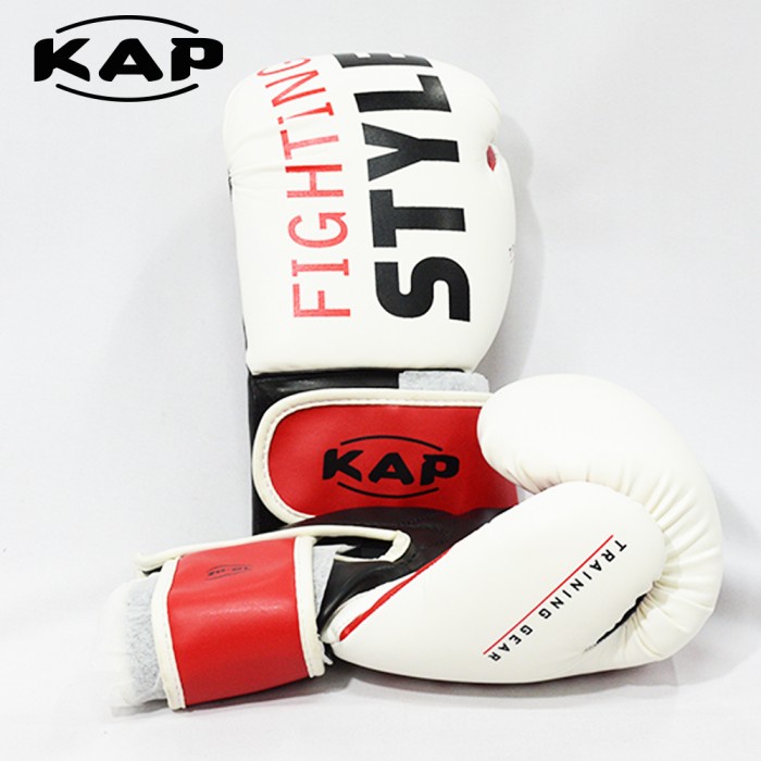 Sarung Tinju Glove Tinju Boxing Mma Kap 1053 Putih Merah #98