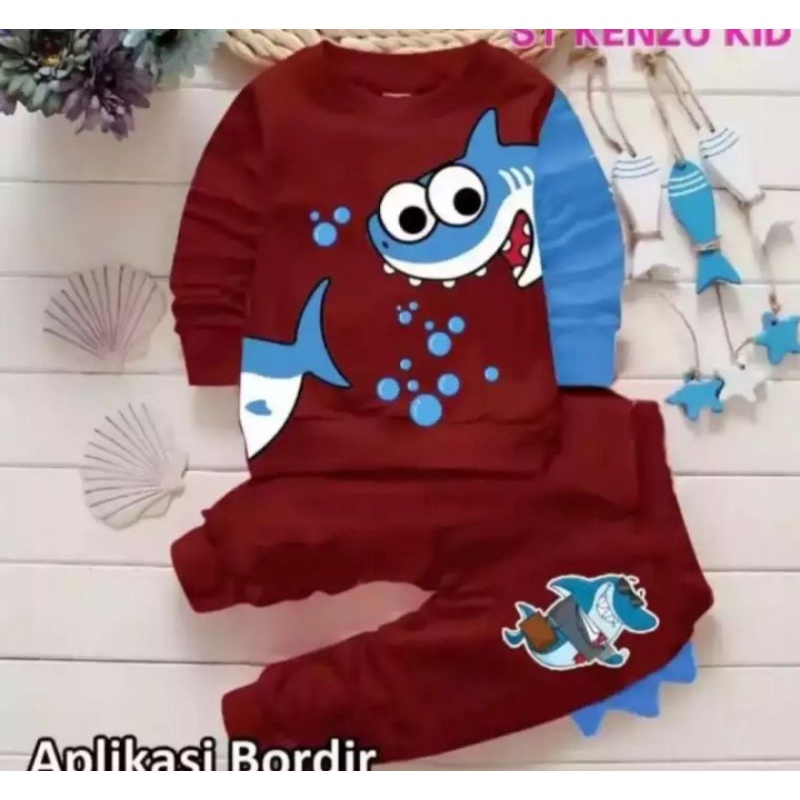 SETELAN ANAK SWATER ANAK LAKI LAKI SWATER ANAK PEREMPUAN MOTIF BEBY SHARK 1-5 THN JAKET ANAK LAKI LAKI JAKET ANAK PEREMPUAN /ATASAN ANAK TERMURAHTAHUN TERBARU