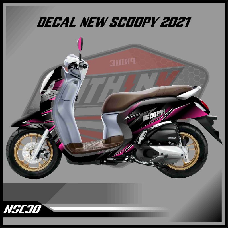 decal sticker scoopy 2021 pink 38