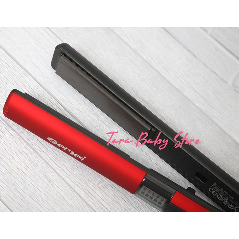 Tarababystore | CATOKAN GEMEI GM 1902 / CATOK RAMBUT CERAMIC ASLI ORIGINAL CURL STRAIGHT BLOW