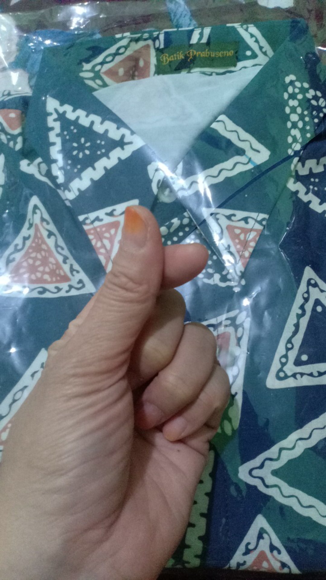 Cap Swastika Pendek Kemeja Batik Pria Lengan Kain Atasan Baju Cowo Cowok Jumbo Modern Premiu