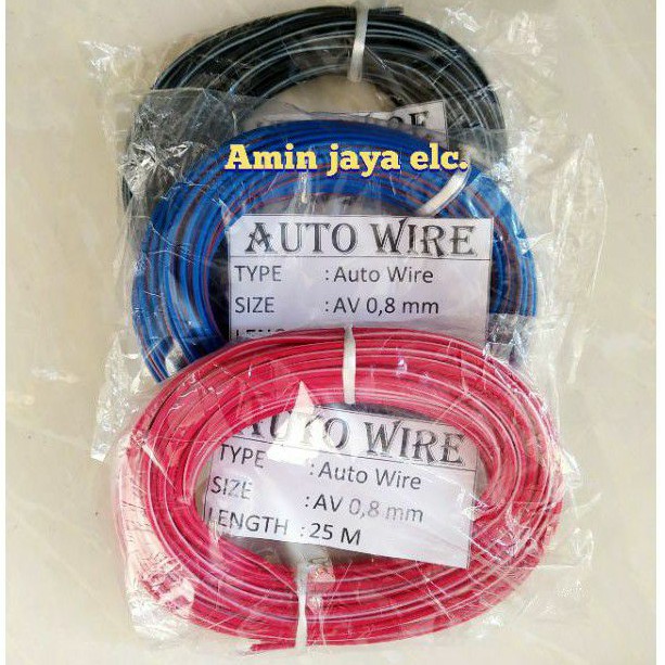 Kabel serabut tembaga 0,8 mm kabel body motor