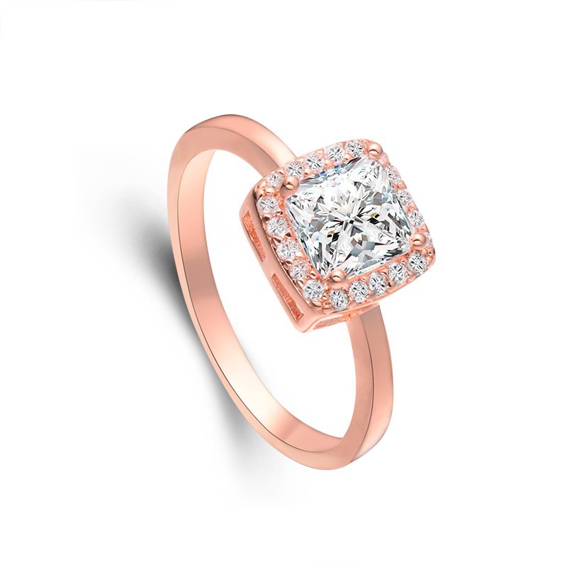 READY MAKASSAR Cincin Emas Wanita Imitasi /Cincin Wanita Model Terbaru Cincin Permata Kristal Elegan