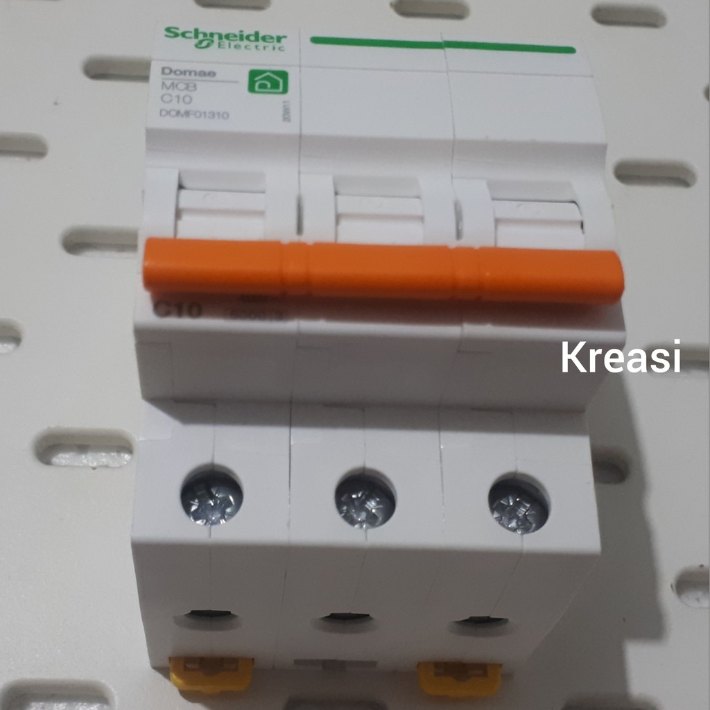 MCB 3 PHASE C10 10 AMPERE DOMAE DOMF01310 SCHNEIDER MERLIN GERIN