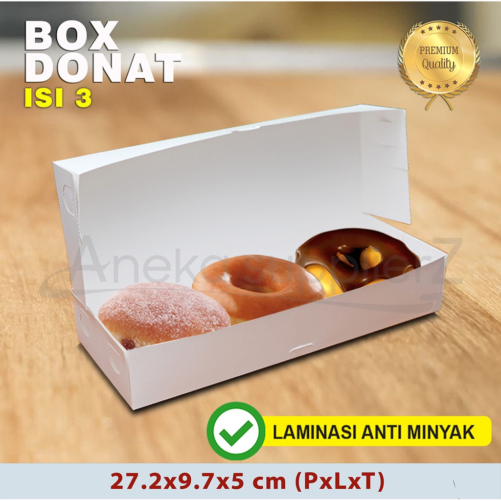 

Box DONAT PUTIH POLOS - ISI 3 -( 30 Pcs )