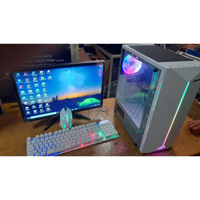 Paket intel core i7 ram 16 Gb lengkap led monitor