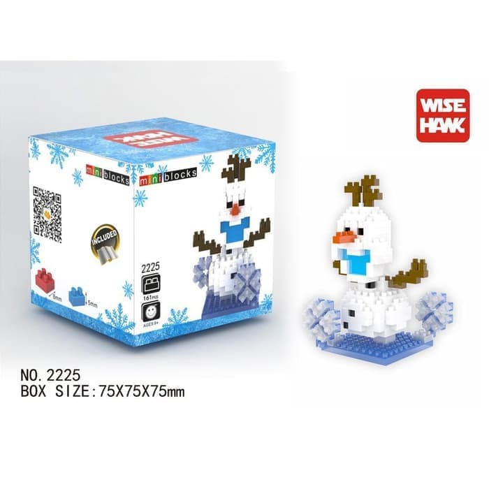 WiseHawk 2225 Olaf FROZEN Nano Block Mini Lego