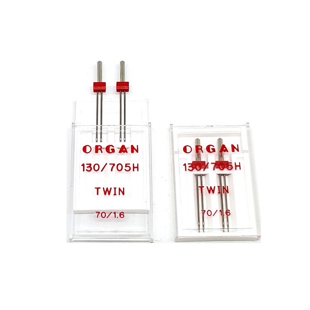 Jarum Kembar - Jarum Ganda - Double Needle 1.6 mm untuk Mesin Jahit Portable merk Organ Needles
