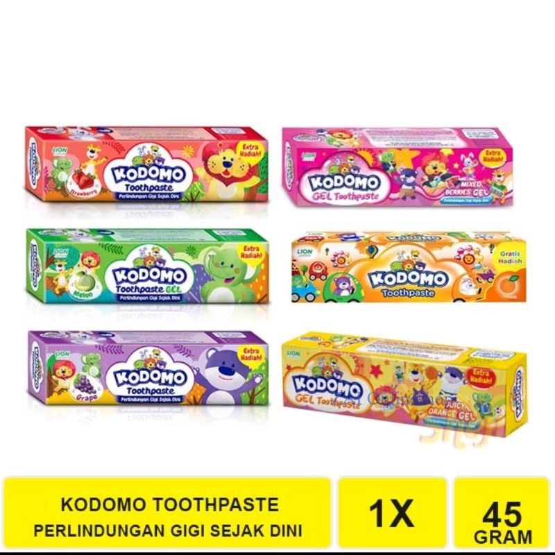Kodomo Odol Gel Toothpaste Pasta gigi anak 45gr