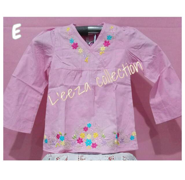 Blus muslim Anak Katun bordir (1 sd 4th)