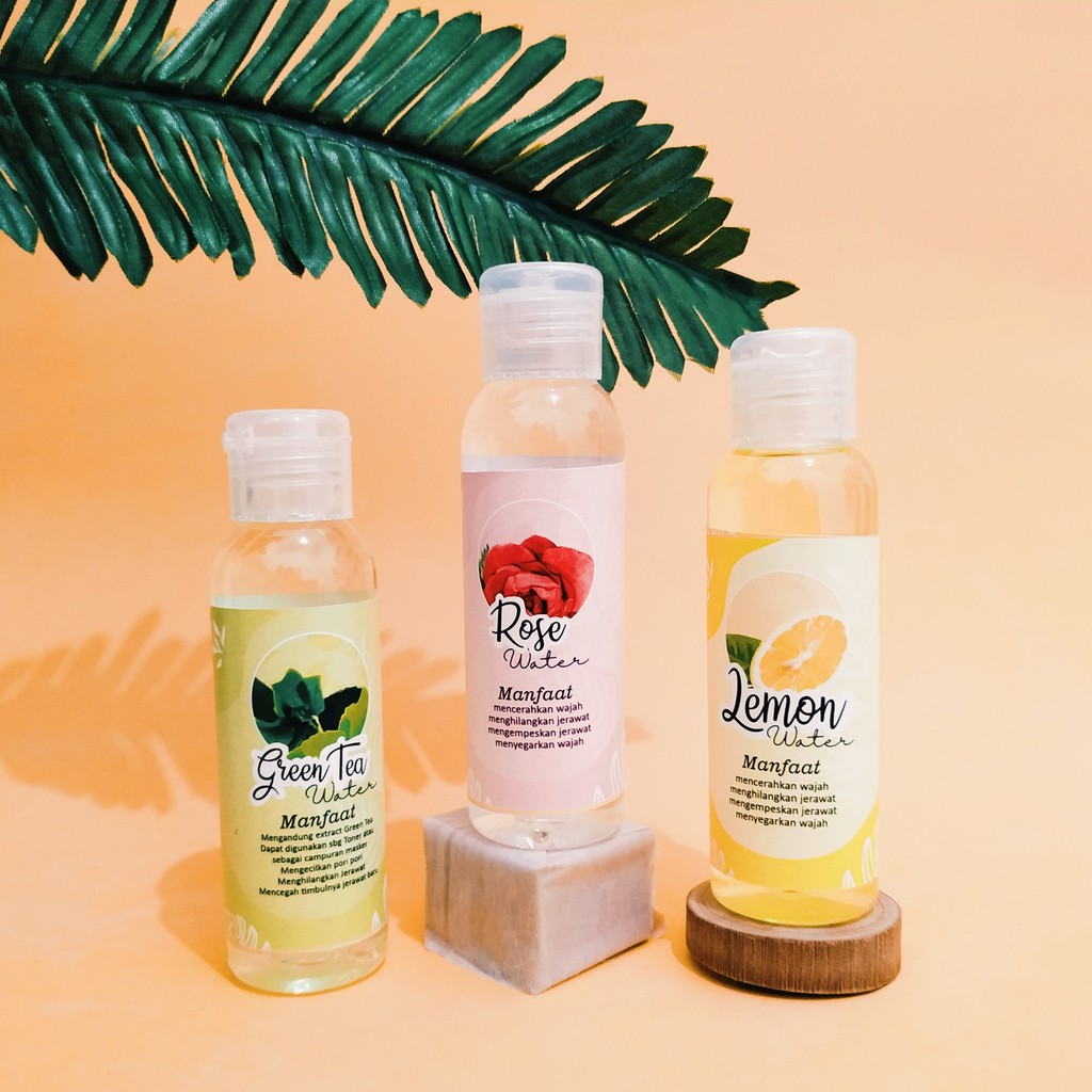 Rose Water, Green Tea Water, Lemon Water by Dave Organic