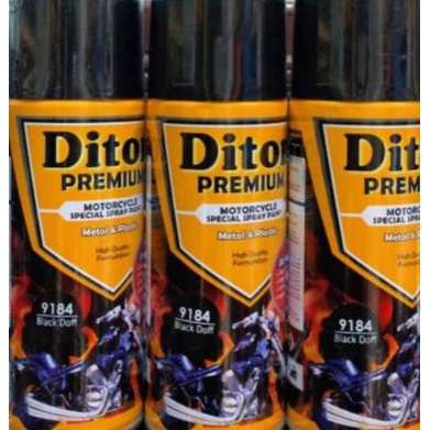 Cat motor diton premium 9184 black doff hitam doff