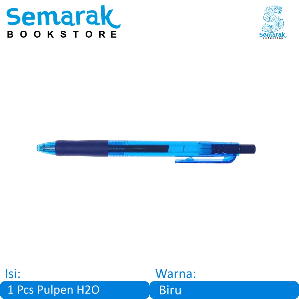 

Standard Retractable Gel Pen Pulpen Semi Jel - Biru