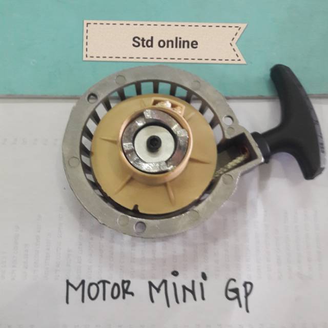 OLD TYPE Recoil stater motor mini gp model lama alumunium