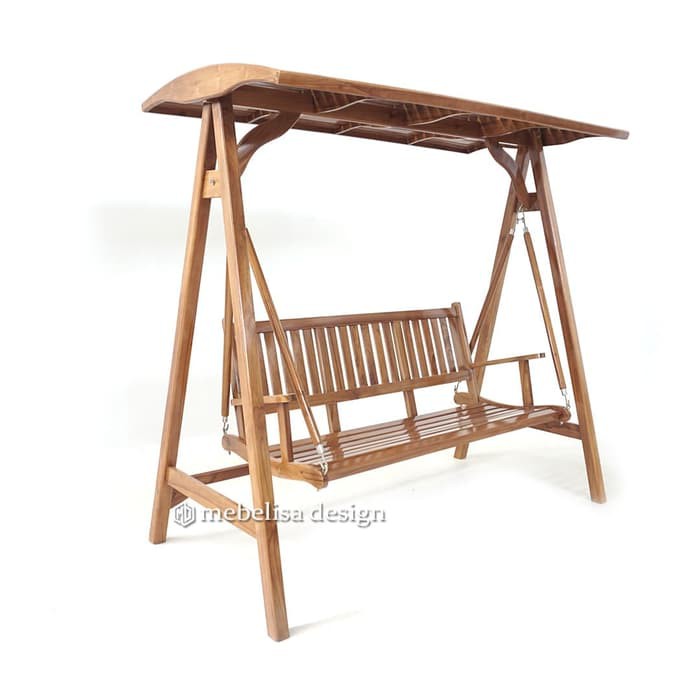 Kursi Bangku Ayunan, Bangku Bandulan, Kursi Ayunan Minimalis Jati