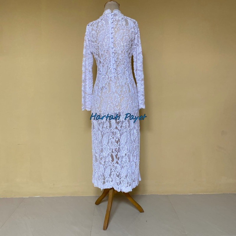 Kebaya Akad Nikah Prancis Full Payet / Gaun Pengantin / Wedding Dress / Kebaya Tunik Pengantin