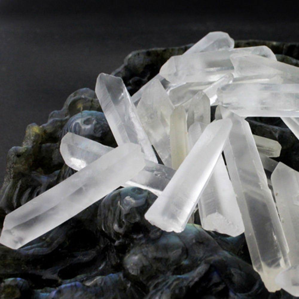 Batu Mentah Agustina 100g Mineral Dekorasi Home Decor Wand Healing Quartz Terminasi Bening