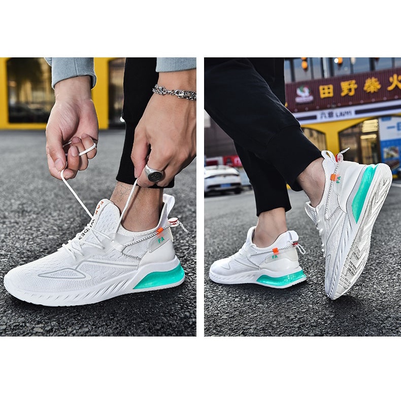 Sepatu Sneakers Pria Wanita Import - Sneakers FAX WUDEX - D2 - Cassual Shoes Sport Olah Raga Lari - Sepatu ket Kasual Santai Premium Quality