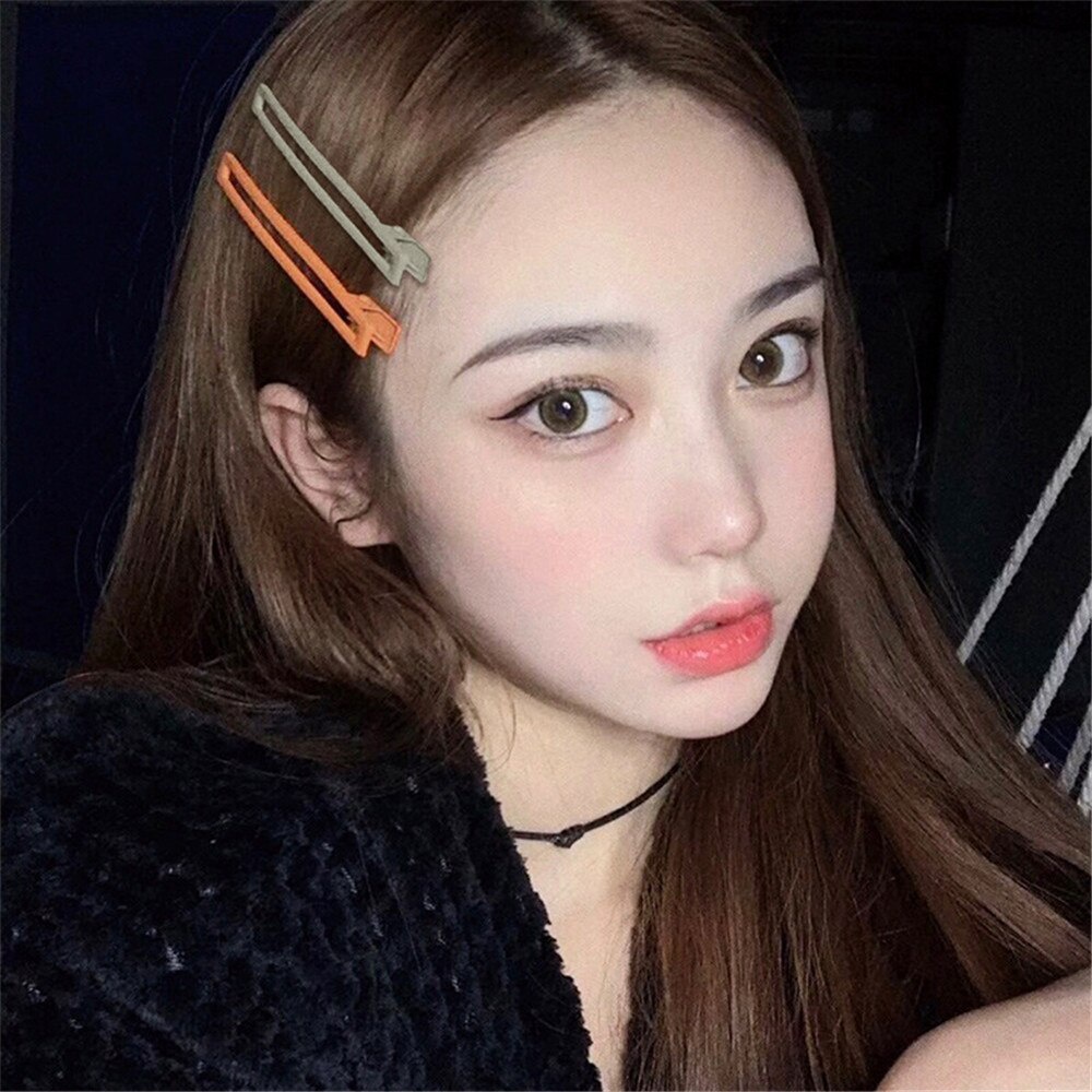 1 set Jepitan Rambut Korea Model Silang Lucu Aksesoris Rambut Hairpin Poni Import wanita Aksesoris