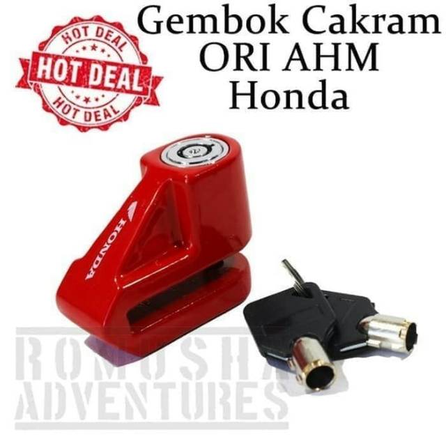 Kunci gembok cakram motor original AHM Honda ADV PCX VARIO BEAT