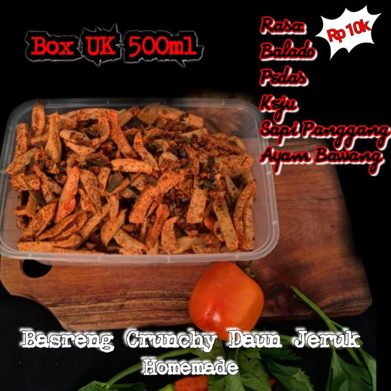 

Basreng Sambal kencur daun jeruk || box uk 500ml